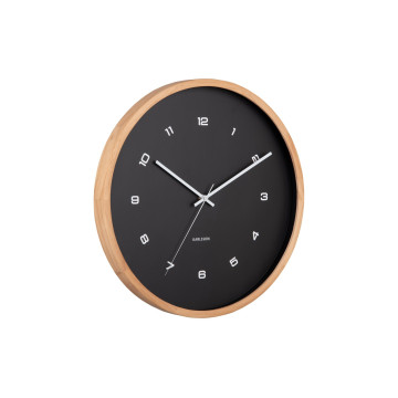 Nástenné hodiny Karlsson Grace KA5942BK (40 cm) - čierne kovové